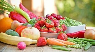 Dieta de frutas y verduras para los perezosos. 