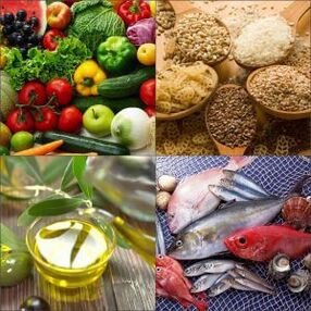 Alimentos de la dieta mediterránea
